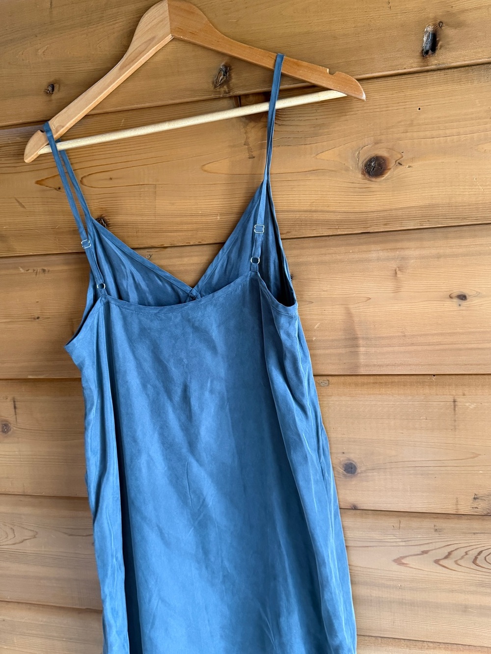 Jenni Kayne Slate Blue Slip Maxi Dress - Picture 3 of 5